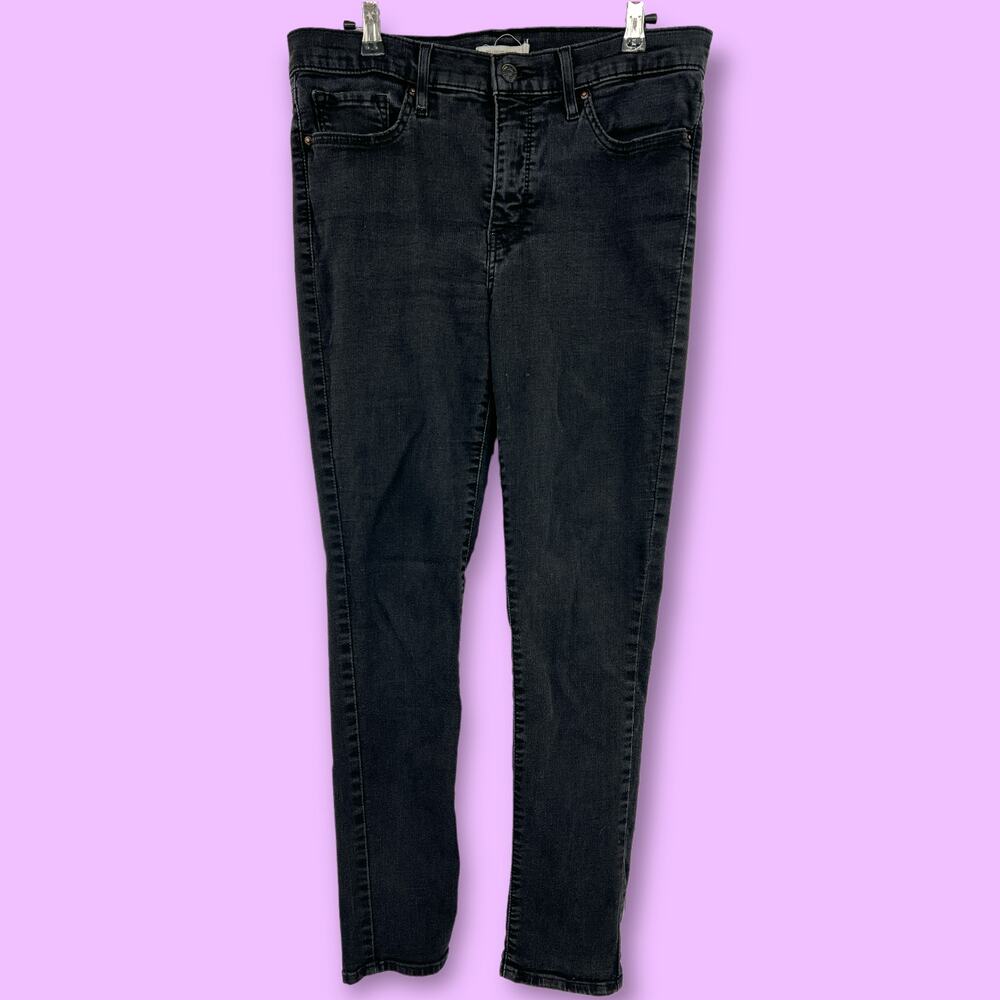 Levi's 31x30 Black 311 Shaping Skinny Jeans Stonewash High Rise